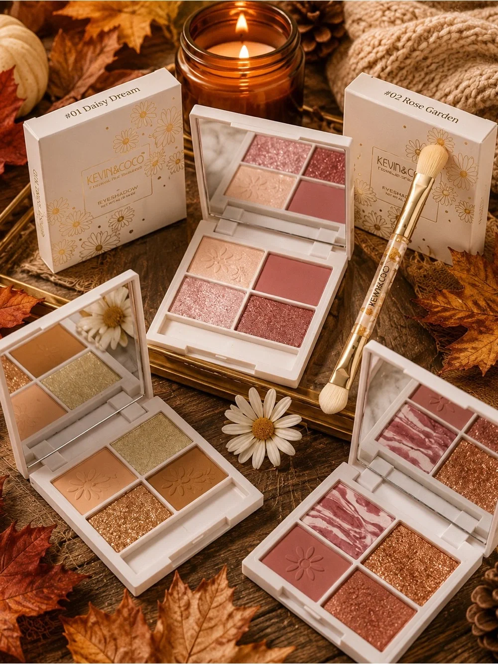 Rose Garden 4-Color Eyeshadow Palette — Pink and Rose Shades
